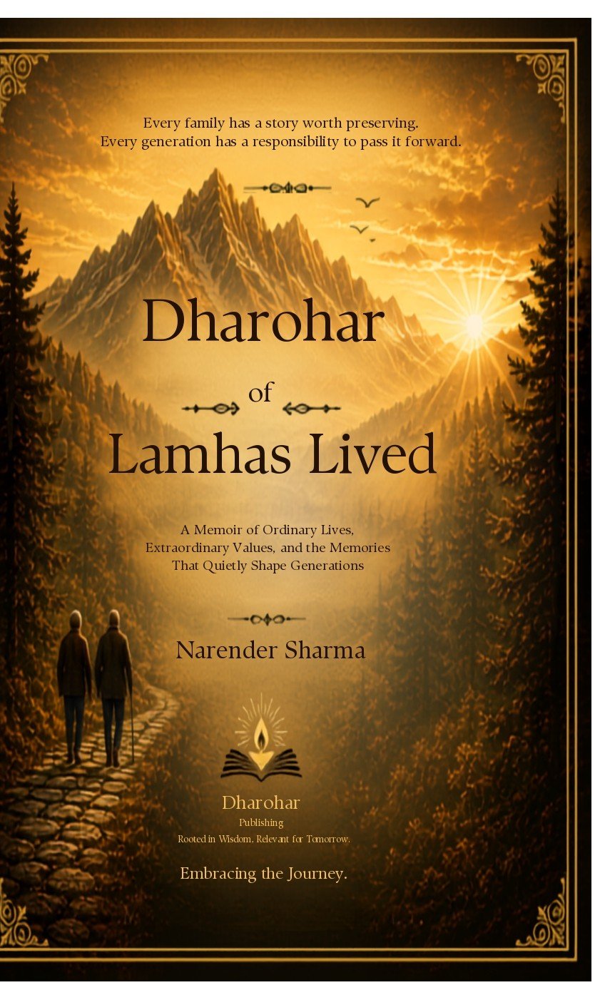 Dharohar of Lamhas Lived — a memoir by Narender Sharma